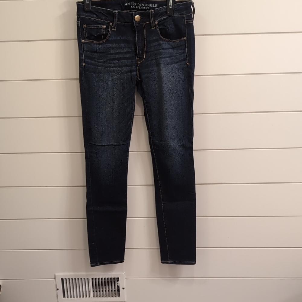 American Eagle Outfitters Women's Deep Indigo Skinny Jeans